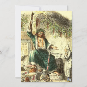 Vintage Christmas, Ghost of Christmas Present Holiday Card