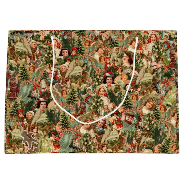 Vintage christmas Gift Bag (Front)