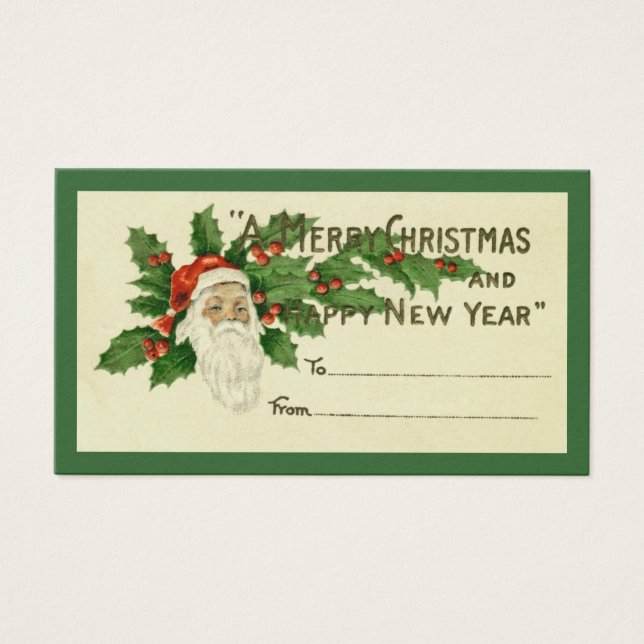 Vintage Christmas Gift Tag (Front)