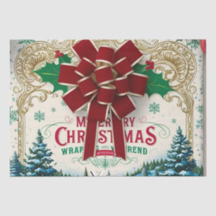 Vintage Christmas Gift Wrapping Paper