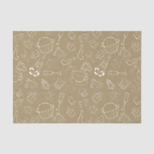 vintage christmas Gingerbread Man and santa Tissue Paper