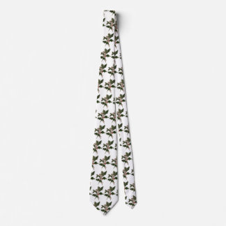 Vintage Christmas, Green Holly Plant with Berries Tie