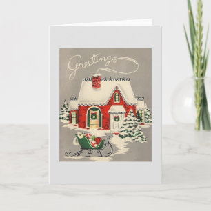 Vintage Christmas Greeting Card