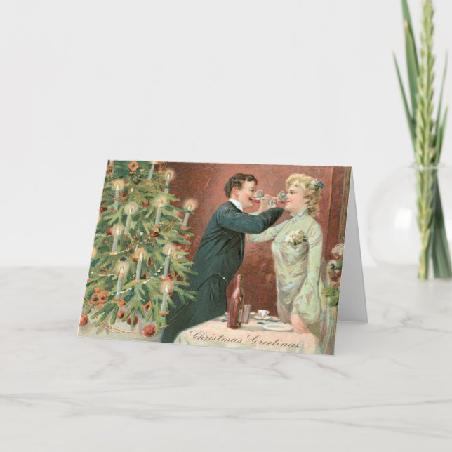 Vintage Christmas Greeting Card (Front)
