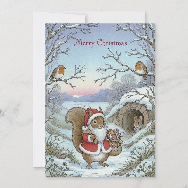 Vintage Christmas Greeting Card (Front)
