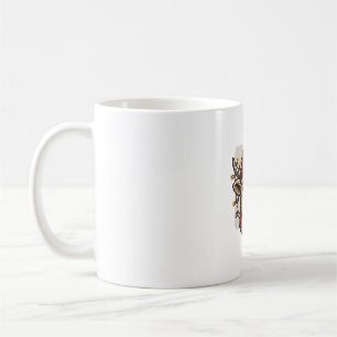Vintage Christmas Highland Cow Vector Shirt Design Coffee Mug