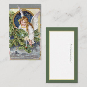 vintage Christmas Holiday Angel  Business Card