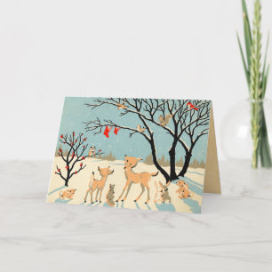 Vintage Christmas Holiday Card