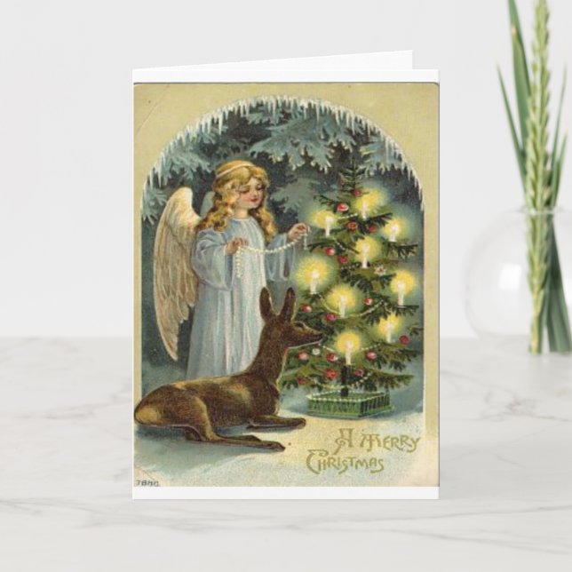 Vintage Christmas Holiday Card (Front)