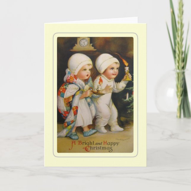 Vintage Christmas Holiday Card (Front)