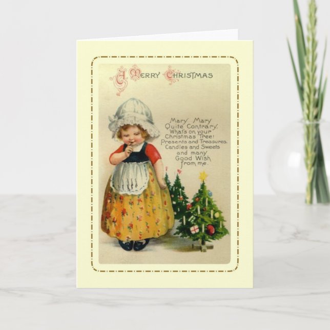 Vintage Christmas Holiday Card (Front)