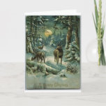 Vintage Christmas Holiday Card<br><div class="desc">Re-create a by-gone era when Christmas greetings were sent via “penny postcards”. Your friends and loved ones will delight in receiving this reminder of simpler,  happier times.</div>