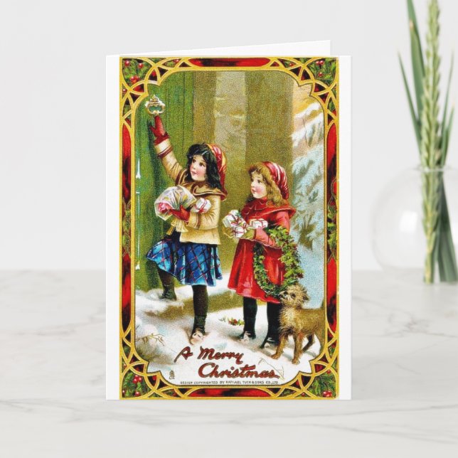 Vintage Christmas Holiday Card (Front)