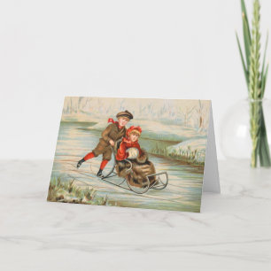 Vintage Christmas Holiday Card