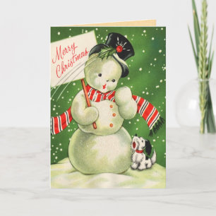 Vintage Christmas Holiday Card