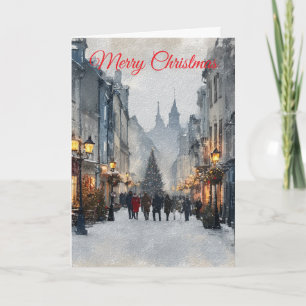 Vintage Christmas Holiday Card