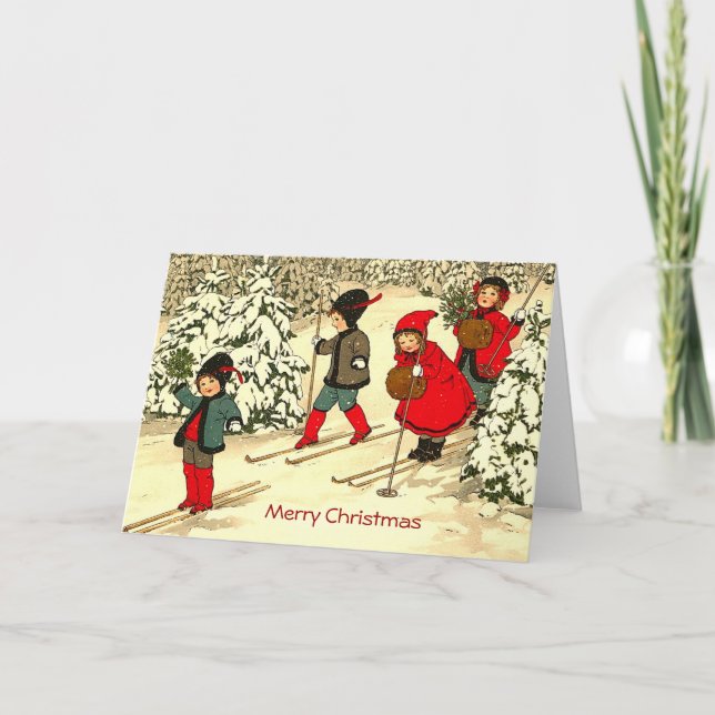 Vintage Christmas Holiday Card (Front)