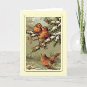 Vintage Christmas Holiday Card