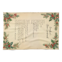 Vintage Christmas Holiday Family Recipe