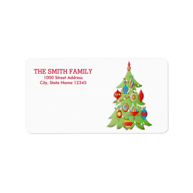 Vintage Christmas Holiday Label (Front)