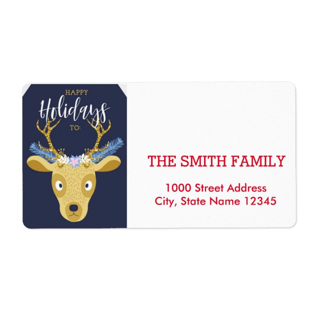 Vintage Christmas Holiday Label (Front)