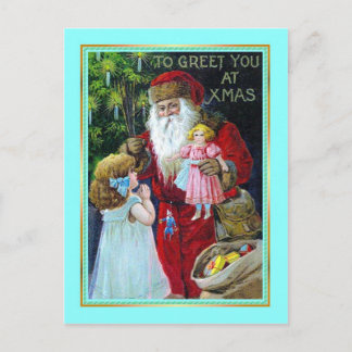 Vintage Christmas Holiday Postcard