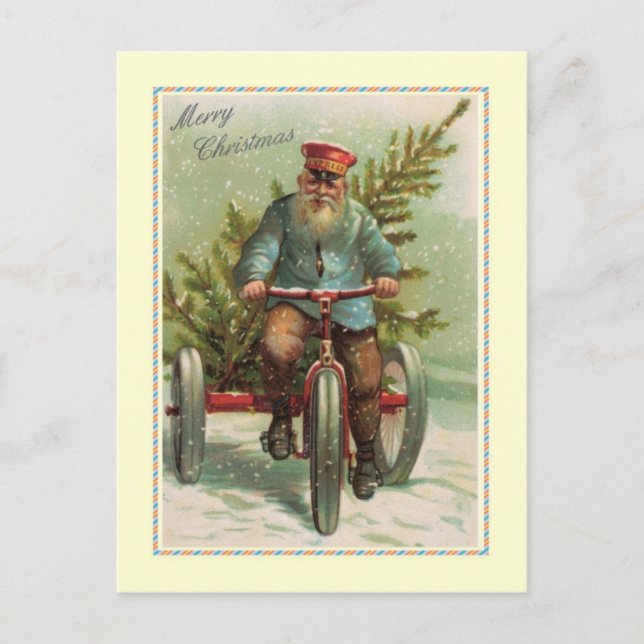 Vintage Christmas Holiday Postcard (Front)