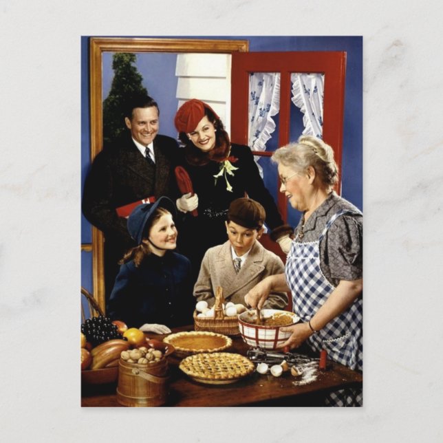 Vintage : Christmas - Holiday Postcard (Front)