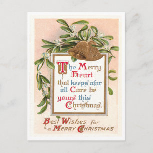Vintage Christmas Holiday Postcard