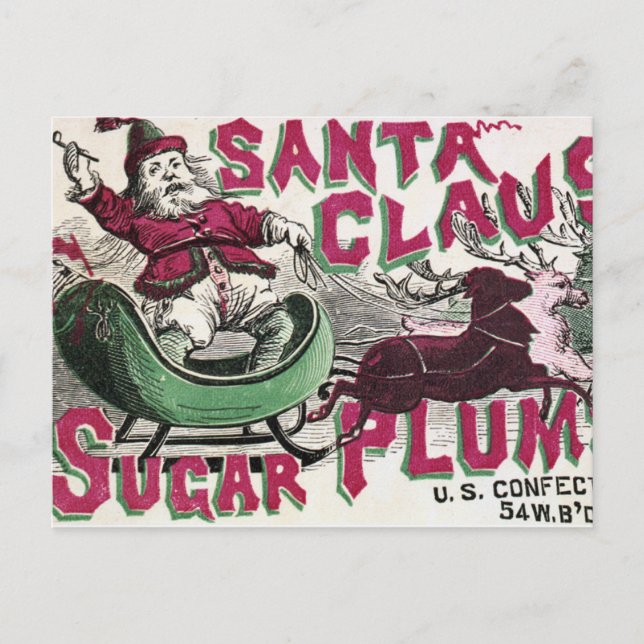 Vintage : Christmas - Holiday Postcard (Front)