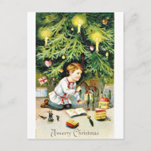 Vintage Christmas Holiday Postcard