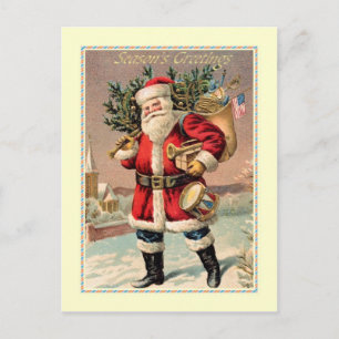 Vintage Christmas Holiday Postcard