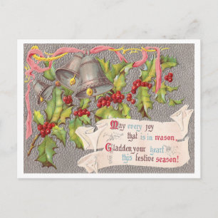 Vintage Christmas Holiday Postcard