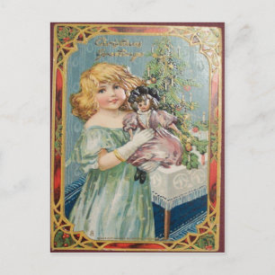 Vintage Christmas Holiday Postcard