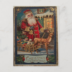 Vintage Christmas Holiday Postcard