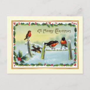 Vintage Christmas Holiday Postcard