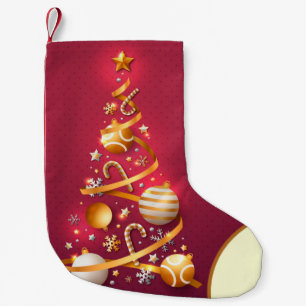 Vintage  Christmas Holiday Small Christmas Stockin Stocking