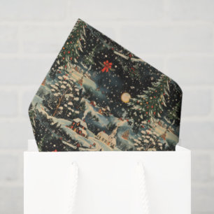 Vintage Christmas Holiday Tissue Paper