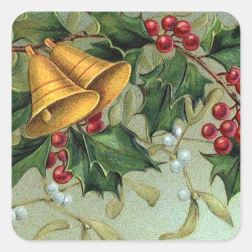 Image of Vintage Christmas Holly Berries - Sticker