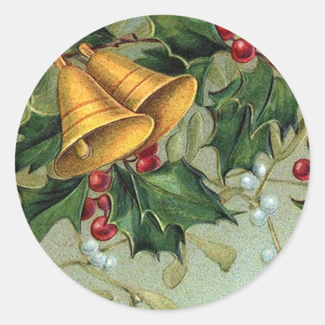 Vintage Christmas Holly Berries - Sticker (Front)