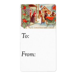 Vintage Christmas Homecoming Gift Tag