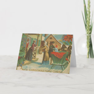 Vintage Christmas Homecoming Holiday Card