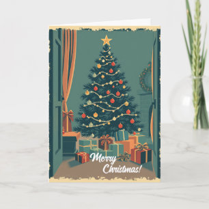 Vintage Christmas Illustration Card