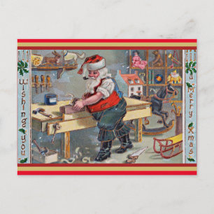 Vintage Christmas Illustration Postcard