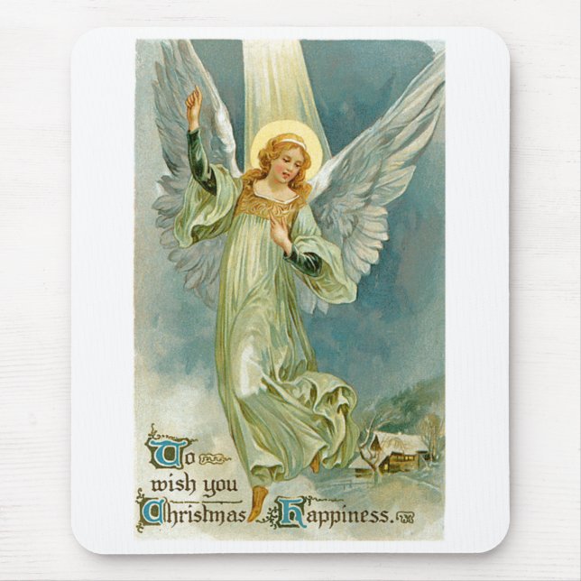 Vintage Christmas Image Mousepad (Front)