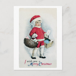 Vintage Christmas Image Postcard