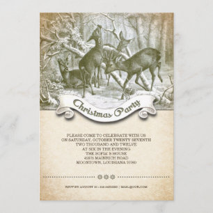 Vintage Christmas Invitation