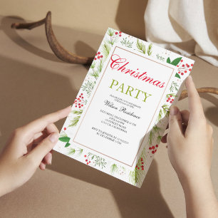Vintage Christmas Invitation 
