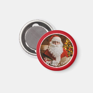 Vintage Christmas Jolly Old Santa Claus Custom Magnet