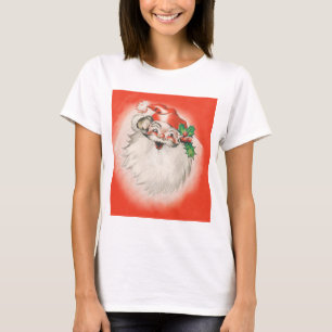 Vintage Christmas, Jolly Retro 50s Santa Claus T-Shirt